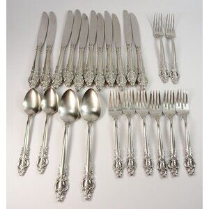 Lyon Frontenac Stainless Flatware Lot Knives Forks Spoons